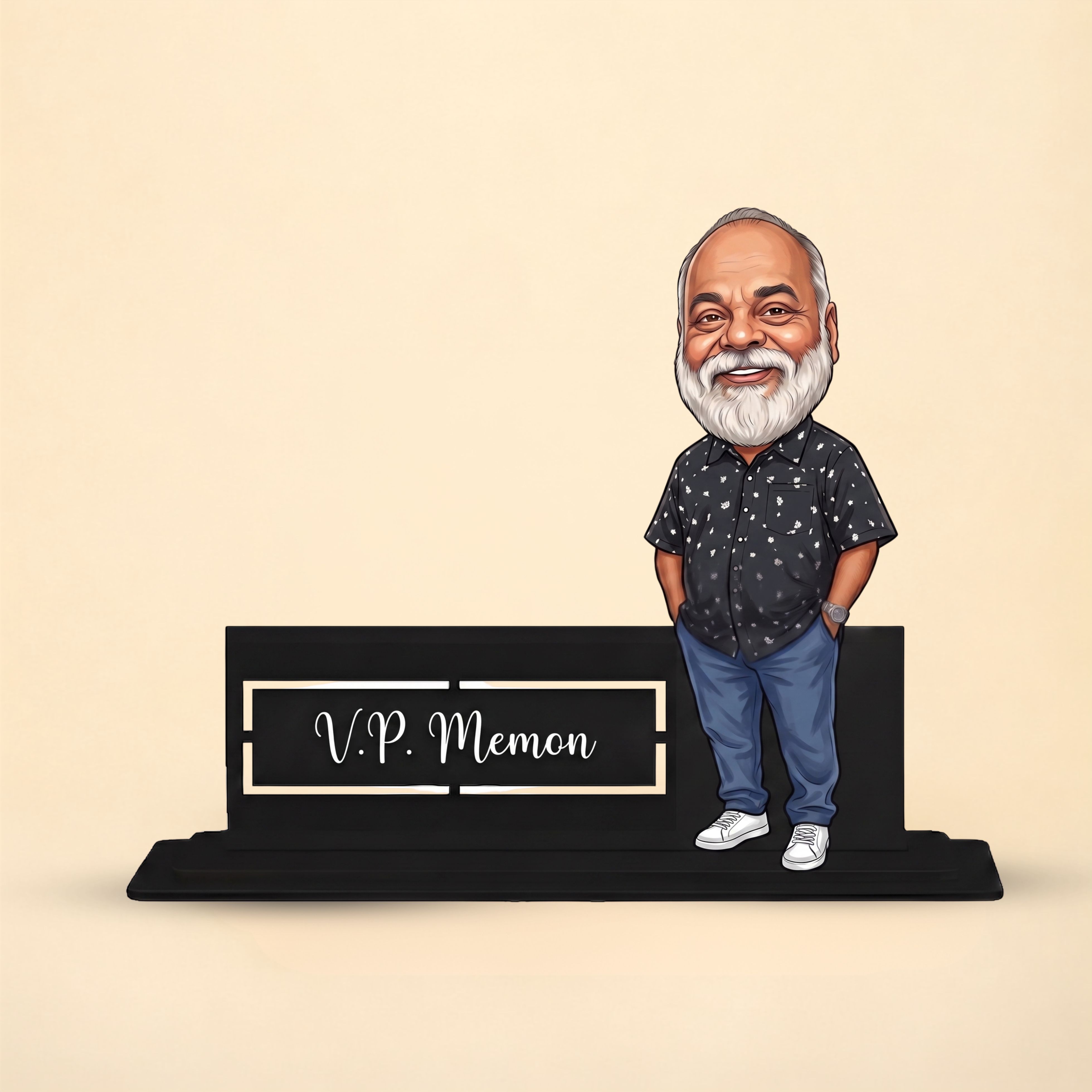 Personalized Name Plate with Caricature